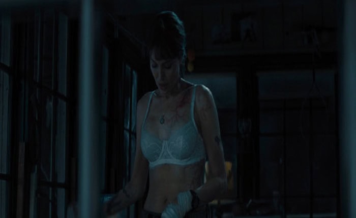 Angelina Jolie sexy scene in Those Who Wish Me Dead (2021)