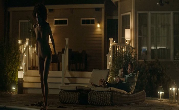 Nathalie Emmanuel, Britt Lower nude in Holly Slept Over (2020)