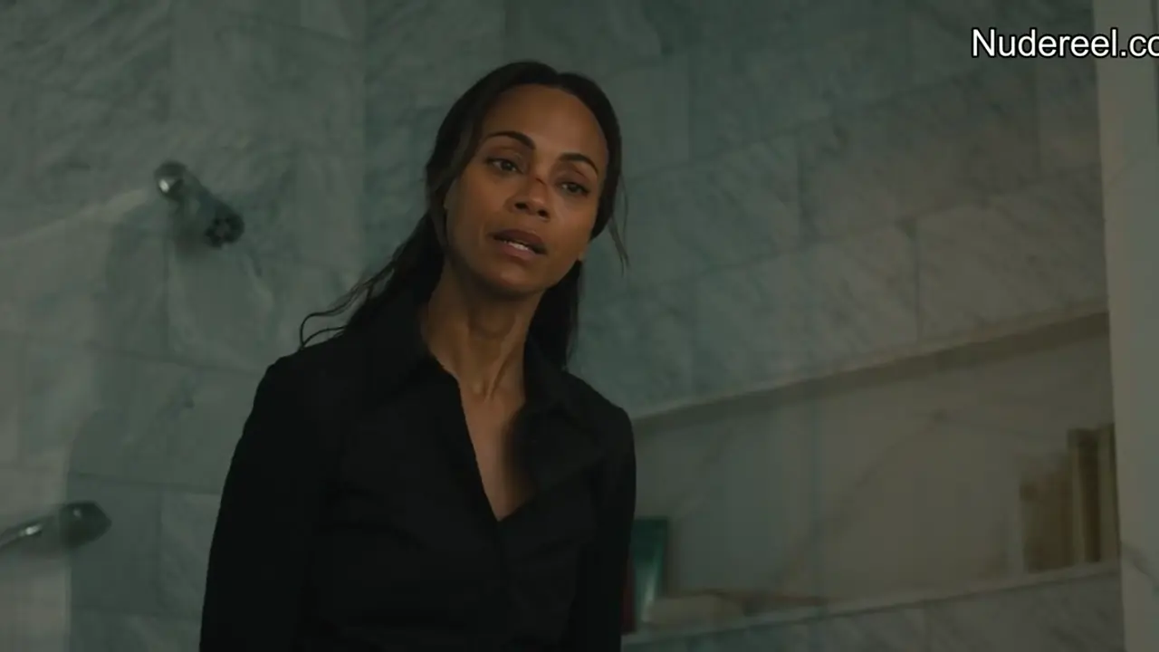 Zoe Saldana nude Lioness scene screenshot 1